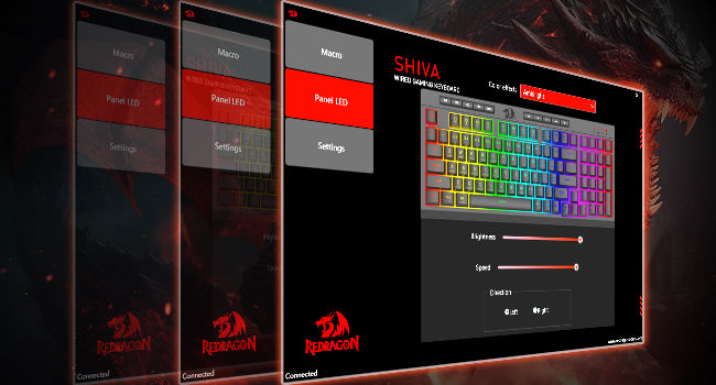 Redragon K515 Shiva Wired RGB Membrane Gaming Keyboard, 98 Keys Mechanical-Feel Keyboard w/Smooth Linear Switch