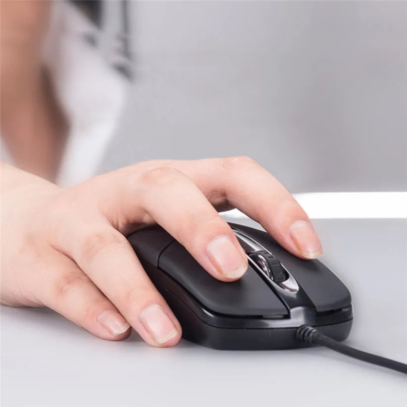 Ergonomic USB Mouse Wired 1200 DPI Optical 3 Buttons Wired Gaming Mouse Office Mice For Laptops Desktop Computer Mouse