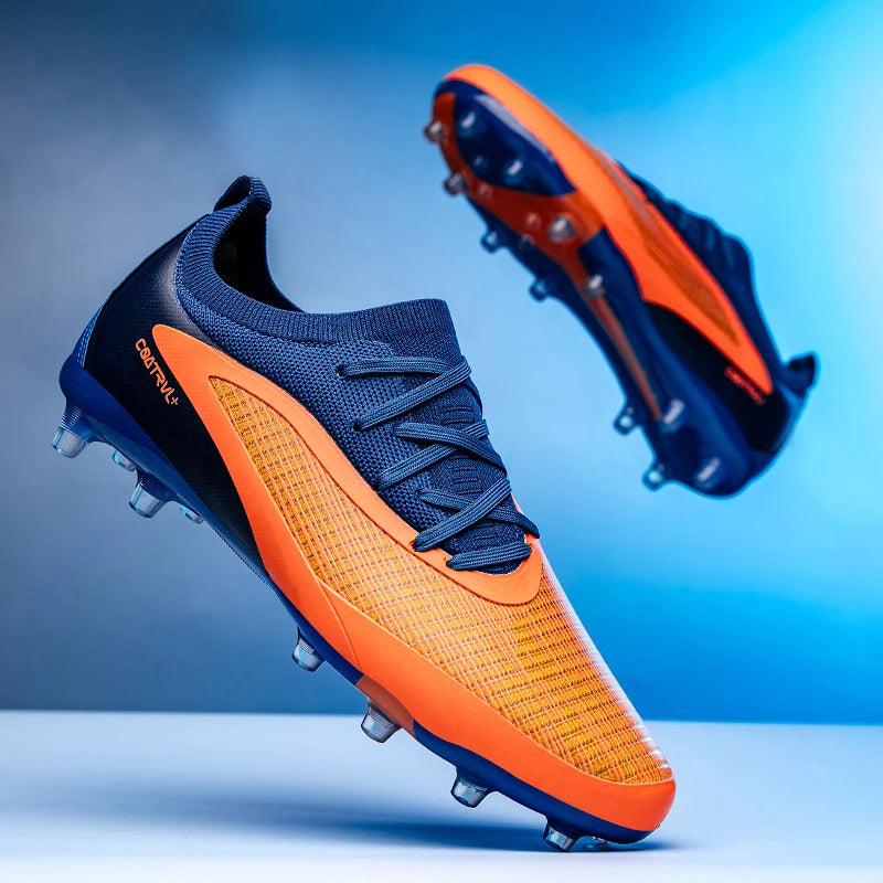 New Men Football Boots Non Slip Soccer Shoes Sport Outdoor Cleats Breathable Adult Long Spikes Training Boys Match Comfortable