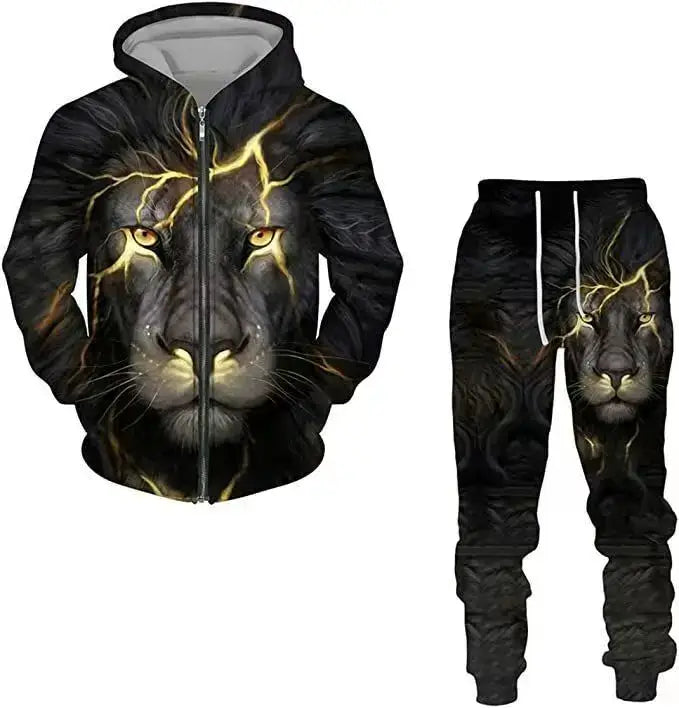 Produit gaming premium Fraquane, produits de luxe, nouvelle génération, équipement gamer. New 3D printed long sleeved hooded sweatshirt set for spring and autumn men's sportswear zipper sweatshirt.