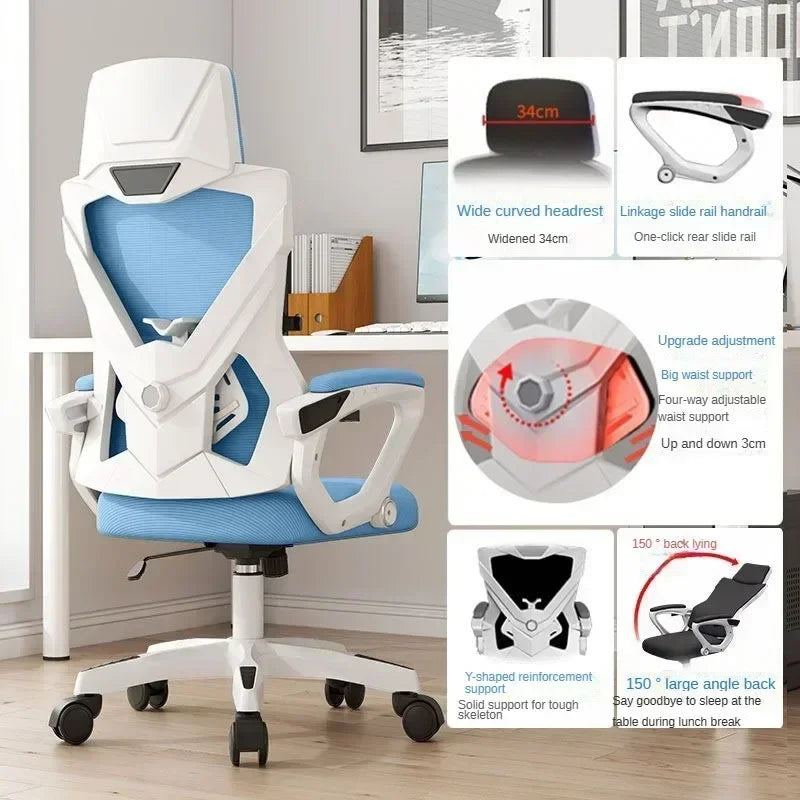 Computer Chair, Rotating Office Chair, Boss Chair, Comfortable To Lie Down, Student Bedroom, Engineering Chairs,e-sports Chairs