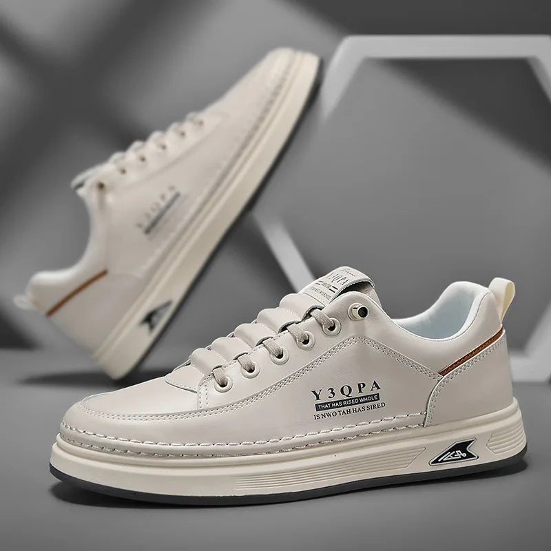 Men's Summer Fashionable Casual Driving Shoes Sporty Slip-On Loafers Versatile Comfortable Breathable Wear-Resistant Leather -..
