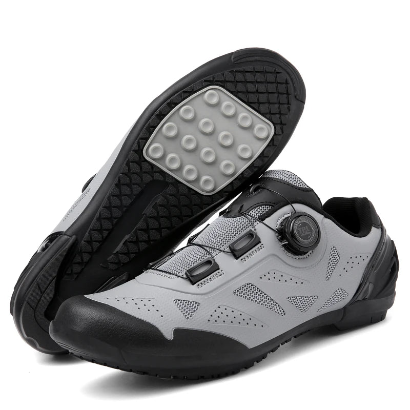 2026 New Men's Non - Slip Breathable Lock - Type Mountain Bike Cycling Shoes Durable Adjustable Outdoor Sports Footwear