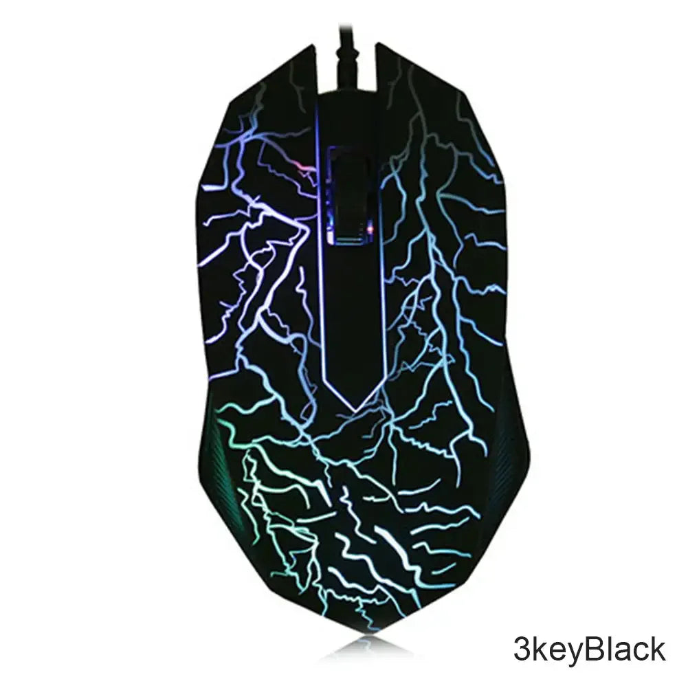 2400 DPI USB Wired Gaming Mouse RGB LED Backlit Ergonomic Computer Mouse for PC, Laptop & MacBook, Professional 6-Button Optical Gaming Mouse