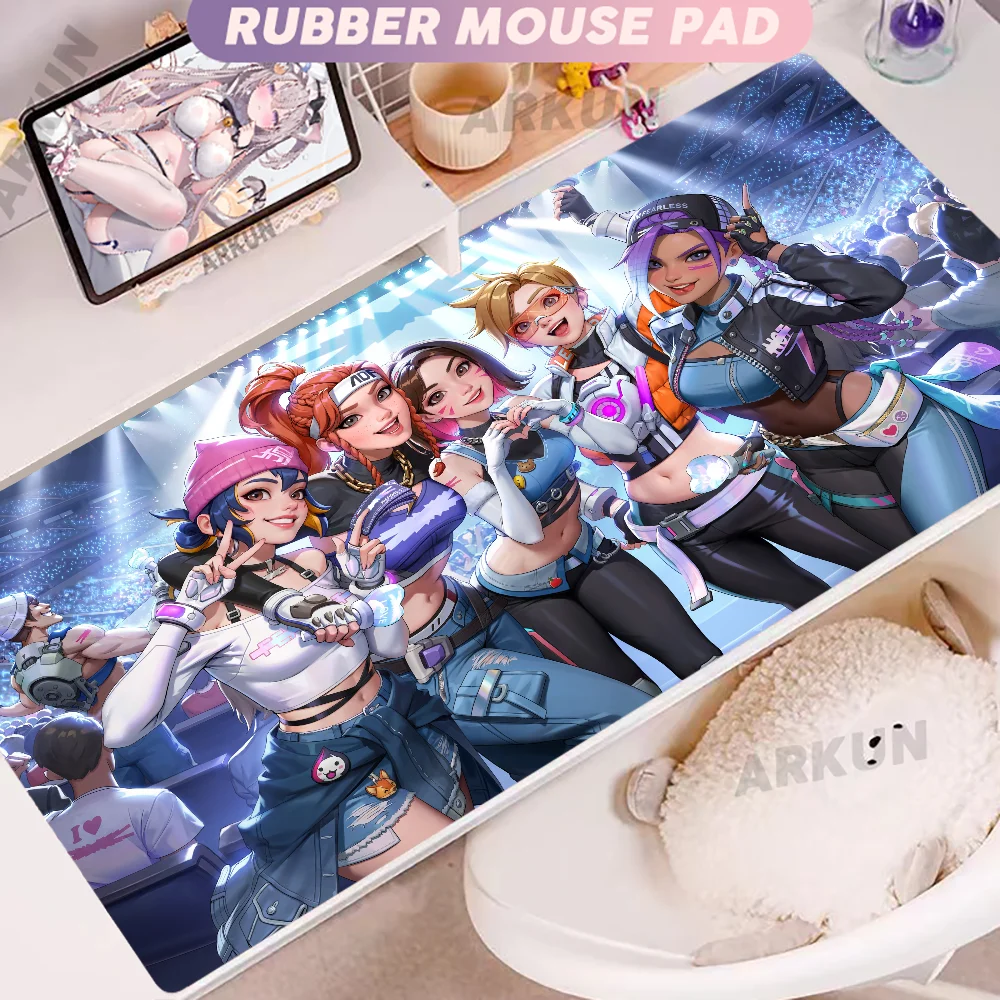 Fashion stor FPS 900x400 anime gamingpige Overwatch laptop kontor gummi blød skrivebordsmåtte gaming musemåtte XXL