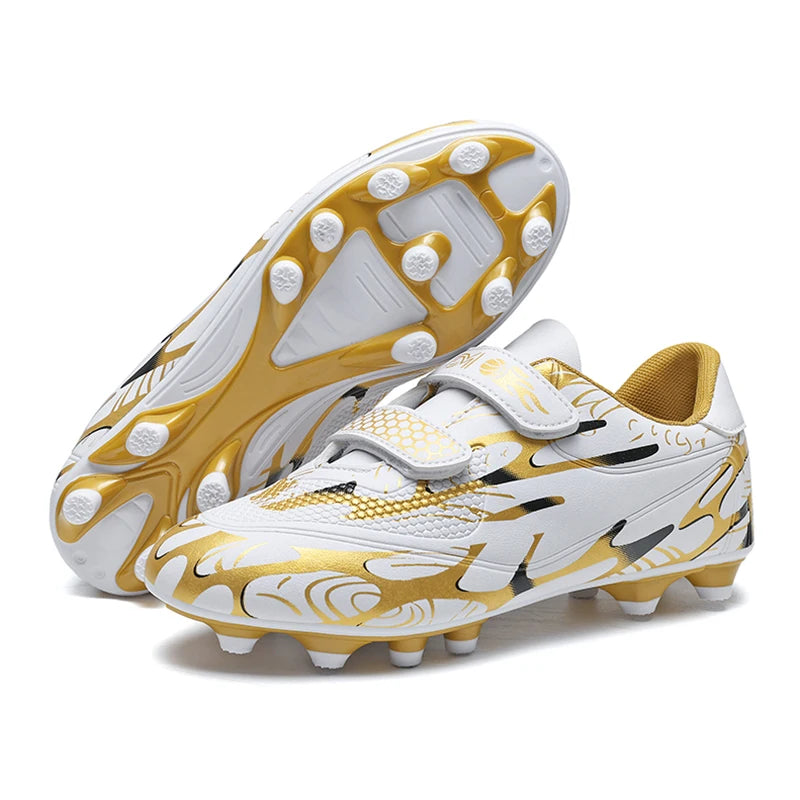 Zapatillas de fútbol infantiles para colegio, botas de fútbol profesionales con tacos para césped, calzado deportivo de entrenamiento para niños, botas de futsal y fútbol outdoor 28-38