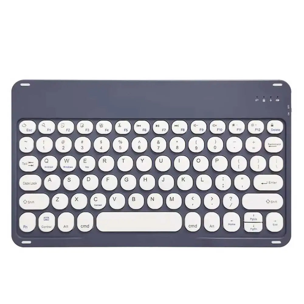10 in Wireless Keyboard For Apple Xiaomi Huawei Samsung Bluetooth Mouse For iOS Android Windows System Round Keycaps Big Battery