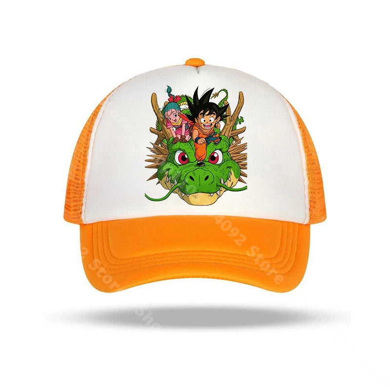 Dragon Ball Baseball Caps Anime Character Printed Sun Hat Kids Adults Summer Breathable Casual Hats Adjustable Peaked Cap Gifts