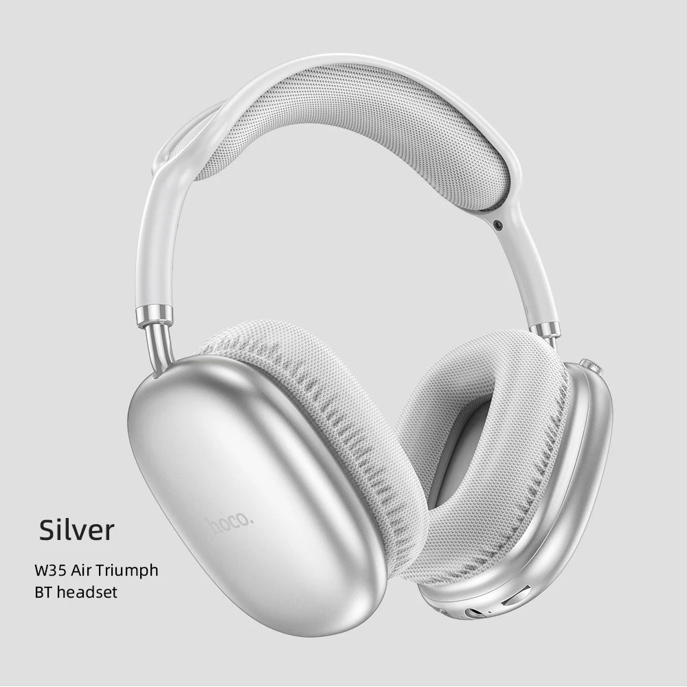 HOCO W35 Air Over-ear Bluetooth Headphones Wireless Sports headset Suport TF card AUX mode Stereo Smart Gaming Student Earphones
