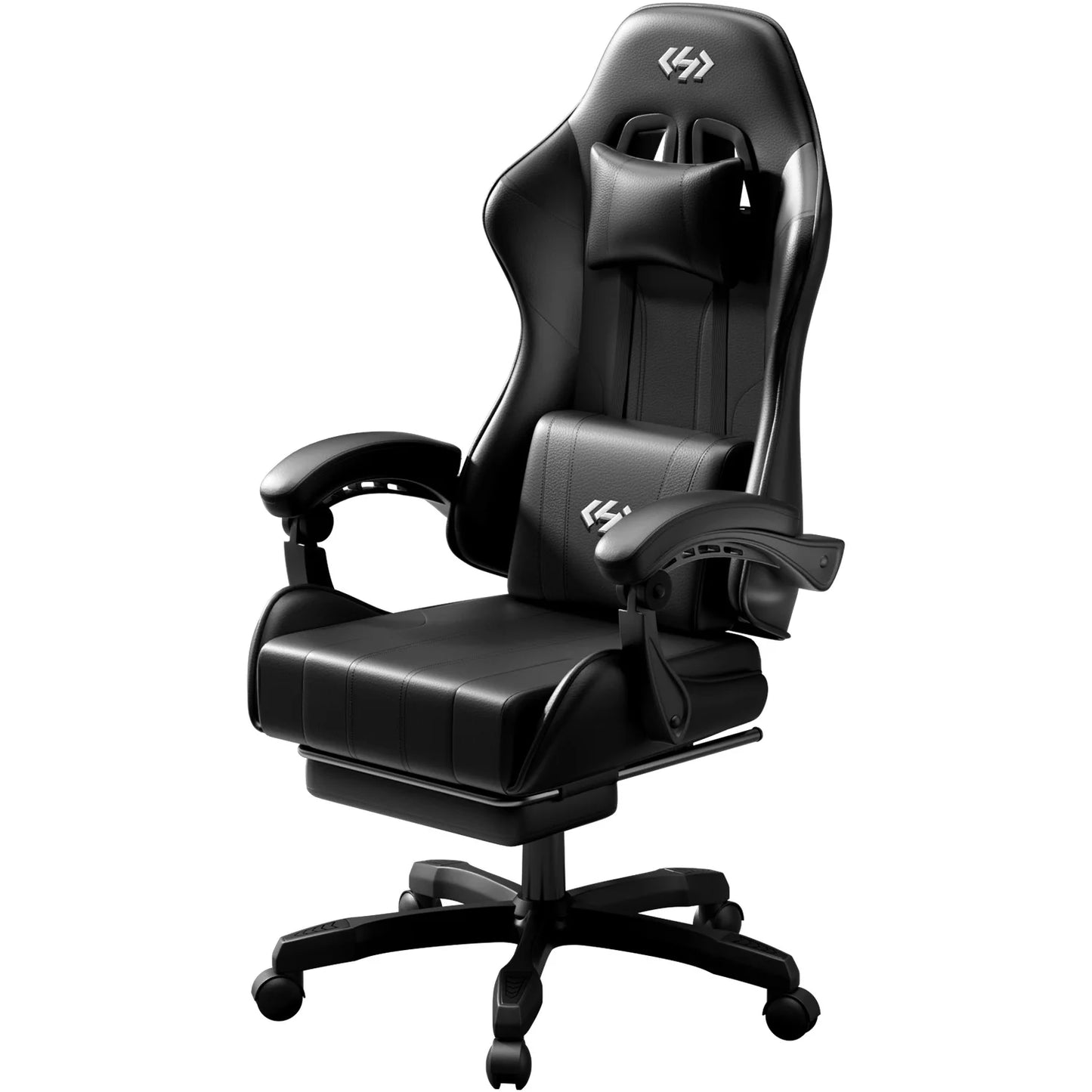 Ergonomic Gaming Chair, Computer Office Chair with Footrest Headrest, Adjustable Height & Backrest Office Chair for Adult
