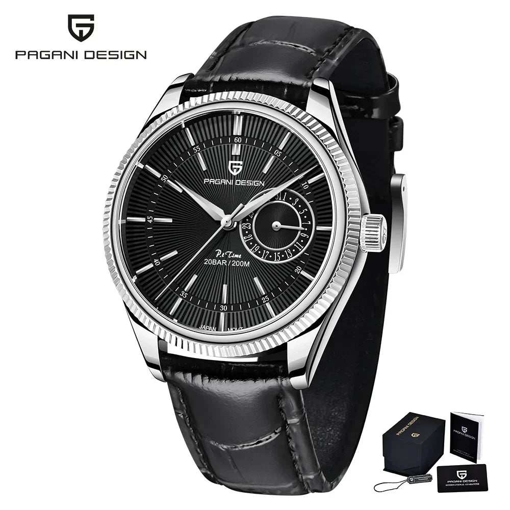 PAGANI DESIGN 2025 New Men Quartz Watch VH65 40mm Stainless Steel Sapphire Glass Luxury Business Waterproof 200m Reloj Hombre