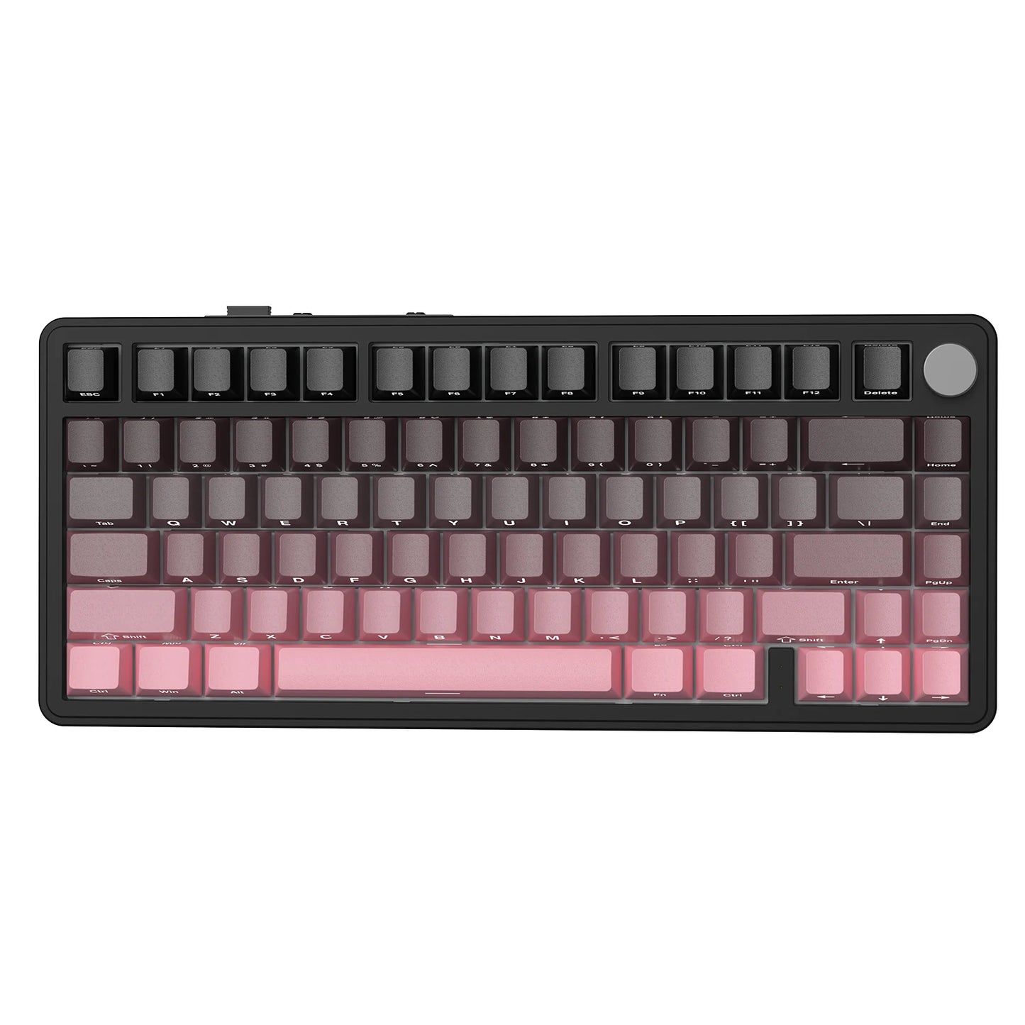 ATTACK SHARK X85 Tri-Mode Gasket Mechanical Keyboard 75% Wireless Hot Swappable RGB Gaming Keyboard with CNC Knob, 5-Layer Sound Dampening & NKRO