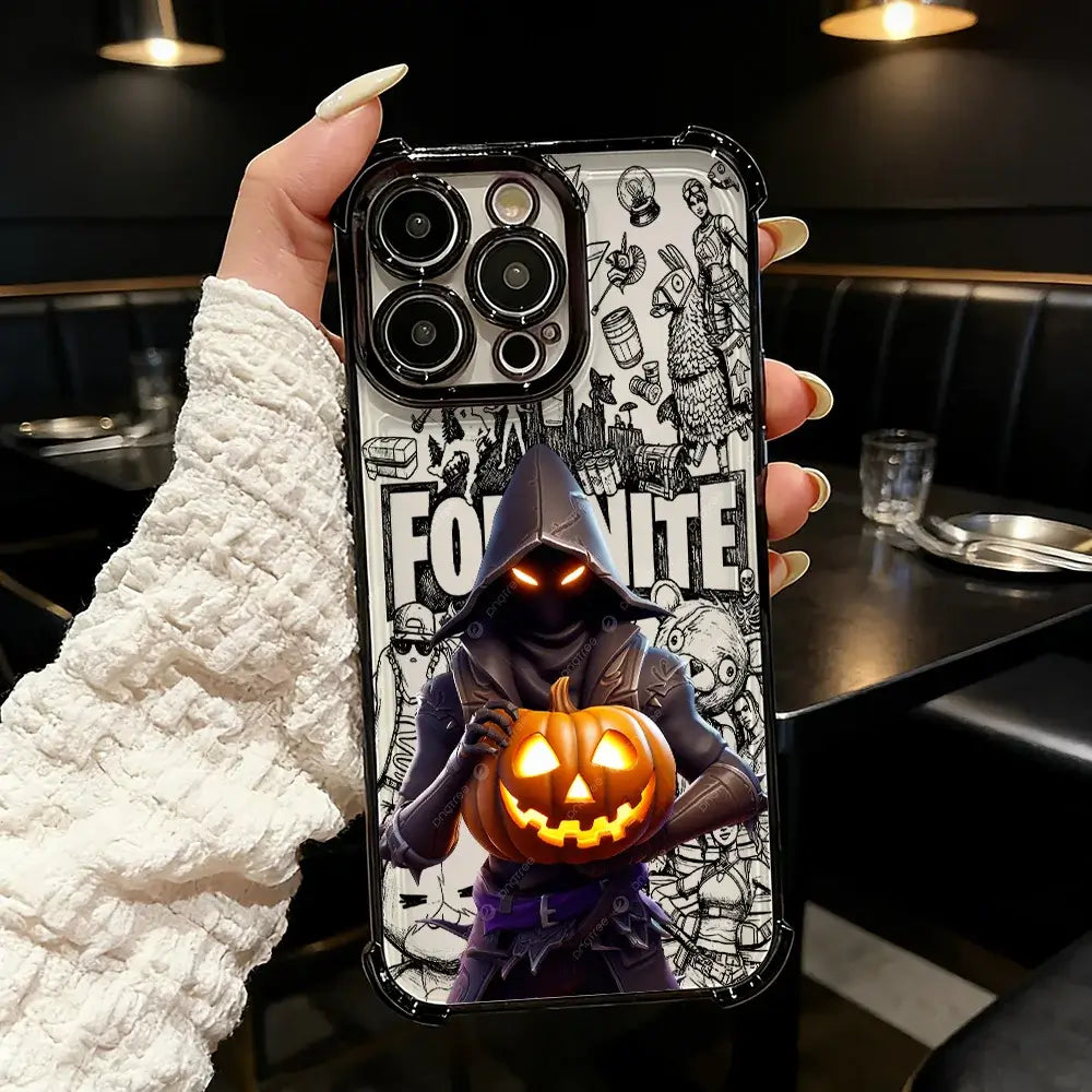 Popular Game Fortnite Plating Phone Case For Samsung S26 S25 S24 S23 S22 S21 S20 FE Note20 Edge Plus Ultra 4G 5G Anti-Fall