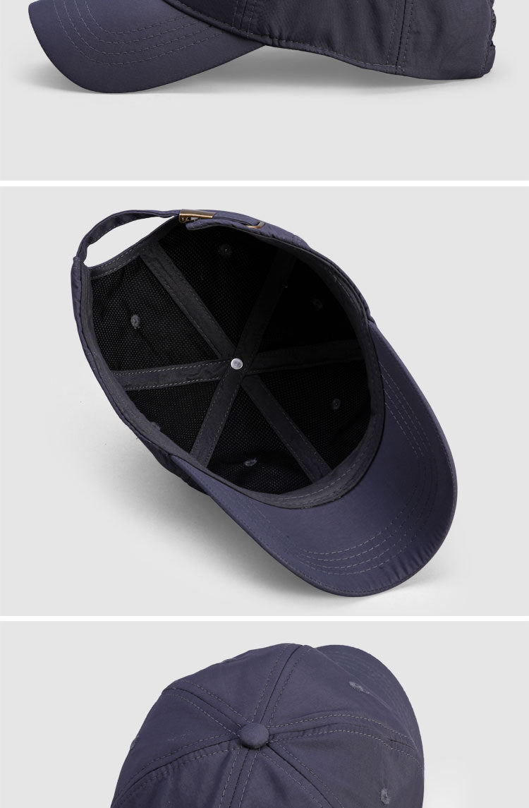 Boné de golfe e basebol impermeável para homem; bonés ao ar livre à prova de vento e respiráveis com proteção UPF50+ para mulher; chapéu desportivo ajustável para chuva