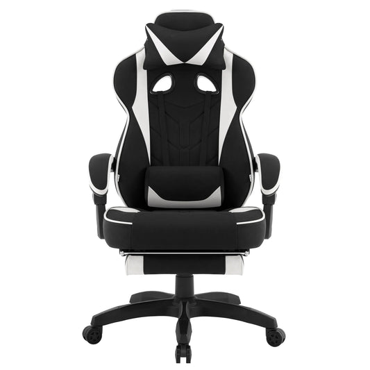 WOLTU Executive Office Chair Breathable Gaming Chair Ergonomic Gamer Computer Chair with Lumbar Cushion Headrest Footrest
