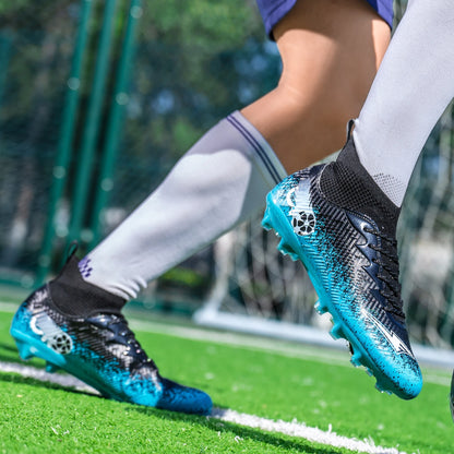 Men Football Boots Non-Slip High-quality Soccer Shoes Grass Cleats High-top Futsal Sneakers Match for Training Competition