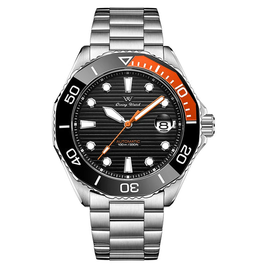 WM Watch Automatic Mechanical Watches Ceramic Bezel Anti-reflective Coating 100 Water Resistant Sapphire Welly Merck Watch 189M