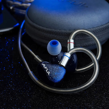 HiFiGo AFUL Explorer Wired Hybrid Earphones 1DD+2BA Hybrid In-Ear Monitors 3D Printed Acoustic Tube RLC Division HiFi Earbuds