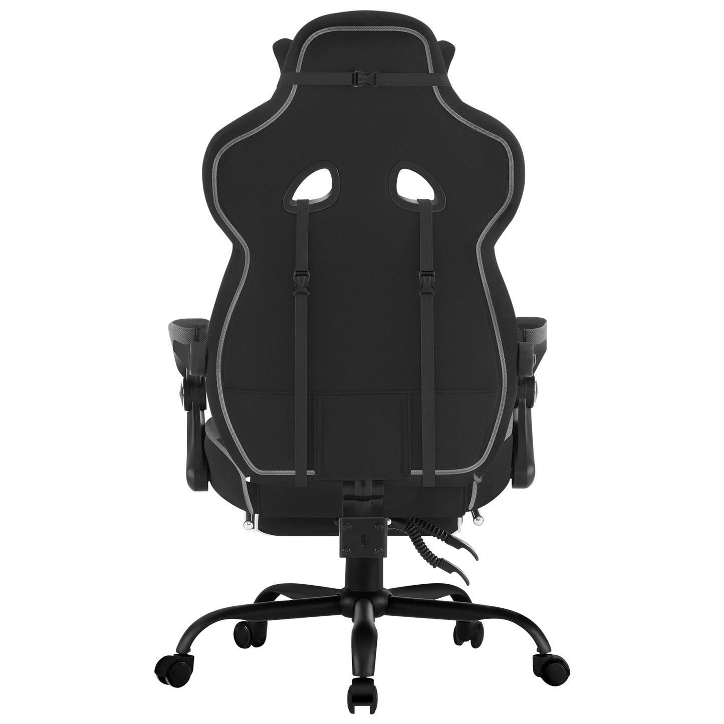 WOLTU Rotatable Computer Armchair Swivel Gaming Chair with Pocket Spring Cushion Ergonomic Office Chair Wide Seat Footrest