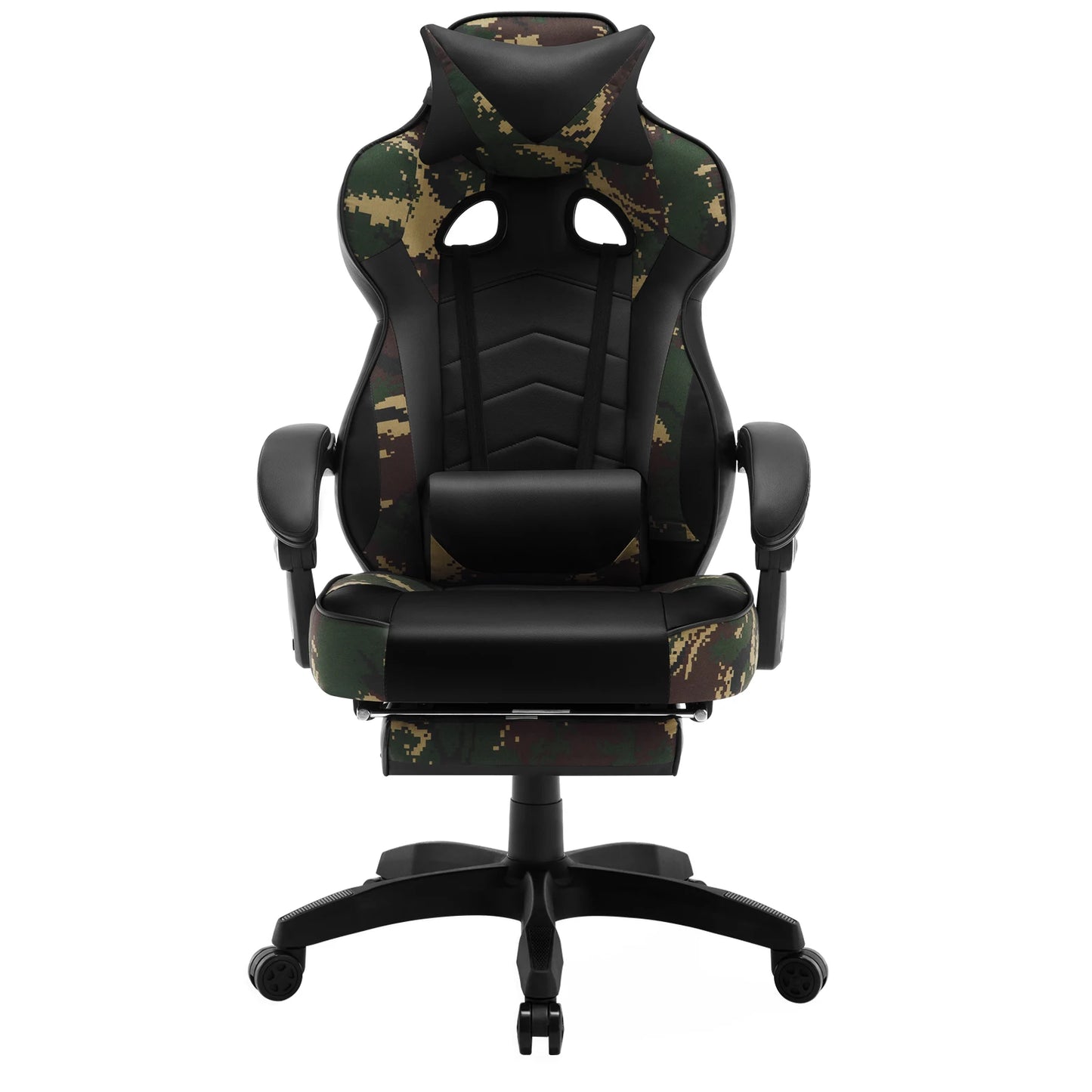 WOLTU Racing Gaming Chair Swivel Desk Office Computer Chair Sports Seat with Headrest Lumbar Cushion Footrest Gamer Chair