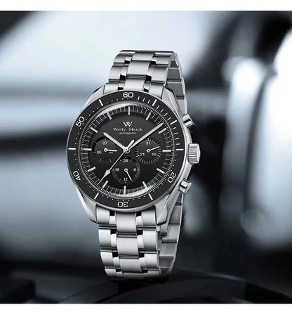 WM Watch Automatic Mechanical Watch 200M Waterproof Casual Classic Business Welly Merck Men Watches 170M-WM