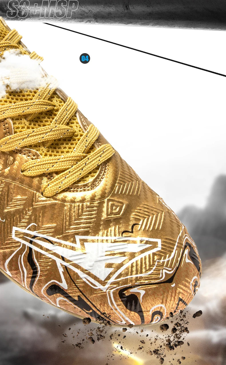 ro Performance HighCut Soccer Boots FG TF Studs Breathable Lightweight Cleats for Outdoor Grass and Turf Training Matches