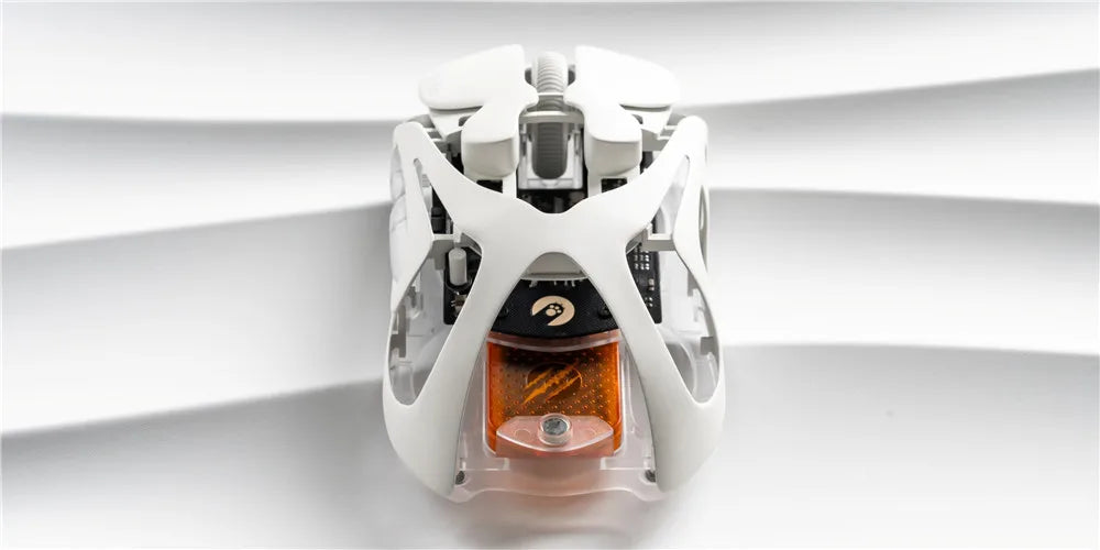 Angry Miao Infinity Gaming Wireless Mouse Hot-Swappable Metal Ultralight Hollow PAW3950 Dual 8K Wired Tri-Mode