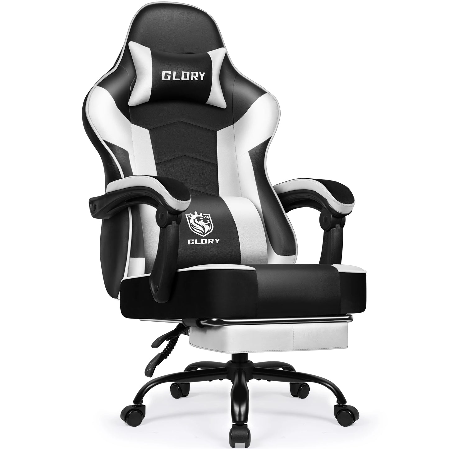 HIAZURM Ergonomic Gaming Chair / Office Chair for Adults – Computer Chair with Footrest, Adjustable Backrest 90-170°, 150kg Capacity