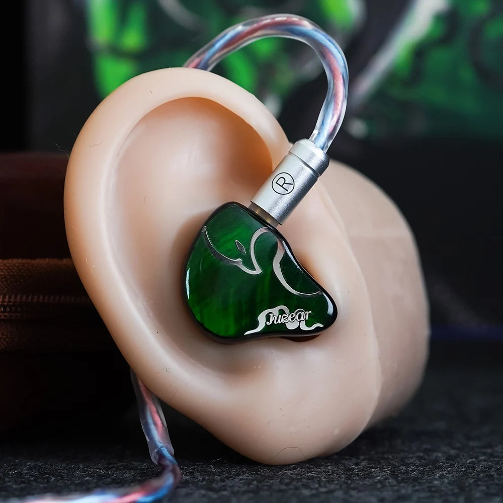JUZEAR x Z Reviews Defiant 1DD+3BA Hybrid In-ear Earphones 3-Way Crossover HiFi Headset with 3.5+4.4mm Replaceable Plugs Cable