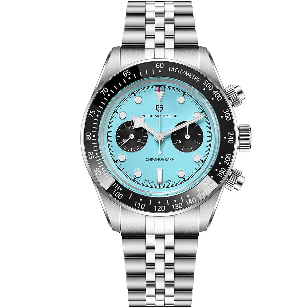 New PAGANI DESIGN 2026 Panda Retro Mens Watch Luxury Quartz Watch Men Speed Chronograph AR Sapphire Luminous Local Shipping