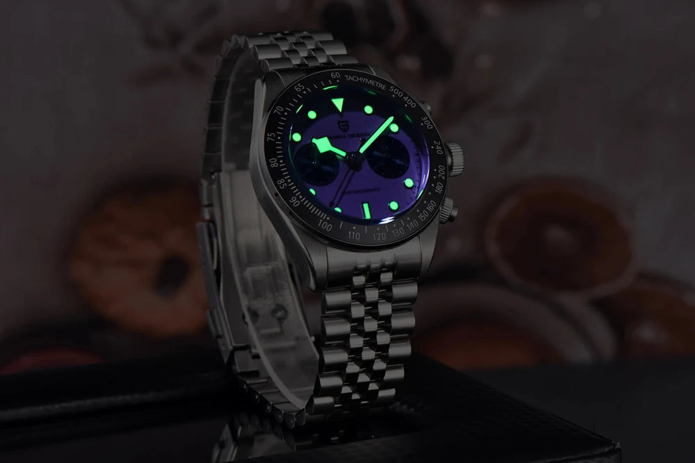 2026 New PAGANI Panda DESIGN Mens Watch Luxury Quartz Speed Sports Chronograph Watch Men AR Sapphire Luminous water lock