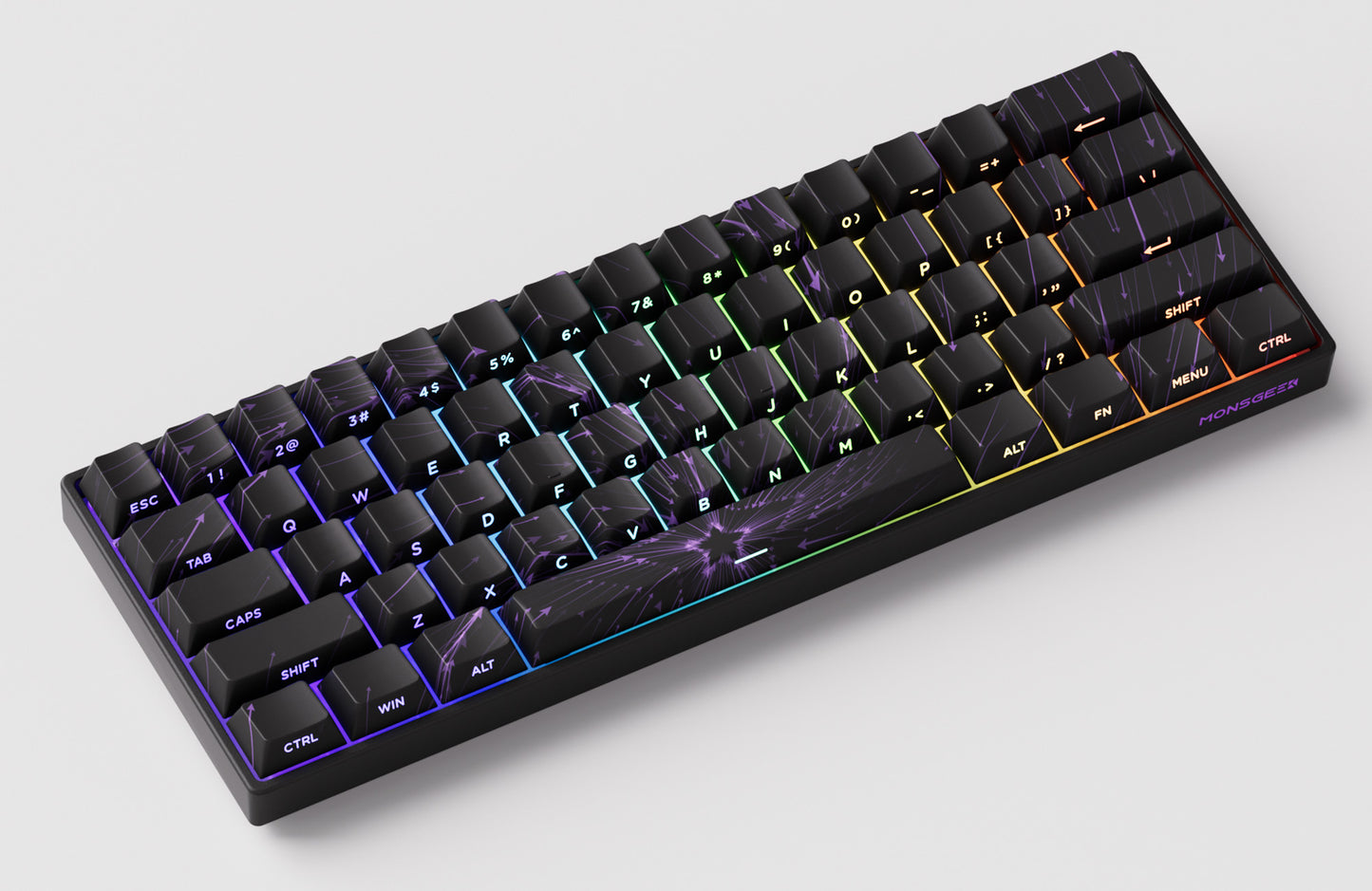 Akko MonsGeek FUN60 Mechanical Keyboard Magnetic Switch 60% Gaming Keyboards Rapid Trigger 0.01mm 8K ARGB HE/TMR Custom Keyboard