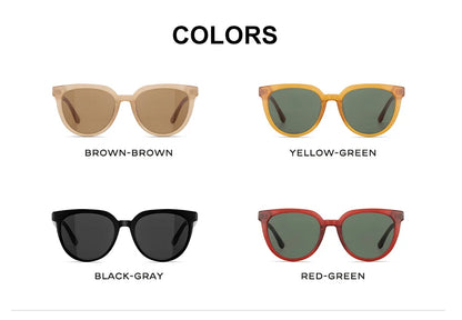 Óculos de sol de design da marca CAPONI para mulher, estilo retro, para raparigas, estilo coreano, polarizados, com proteção UV, modelo BH31031