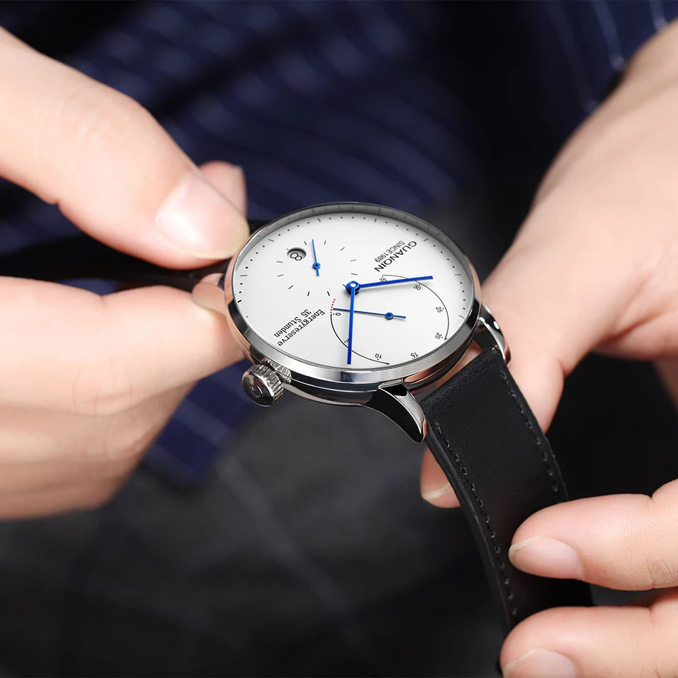 GUANQIN Mechanical Business Watch Men Luxury Brand Luminous Stainless Steel Strap Wrist Mens Automatic Watches Clock relogio BYR