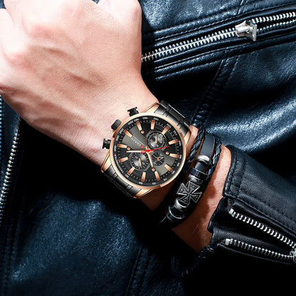 Orologio da uomo CURREN – Orologio al quarzo, impermeabile, stile professionale, cronografo, orologio da polso di lusso di un marchio prestigioso