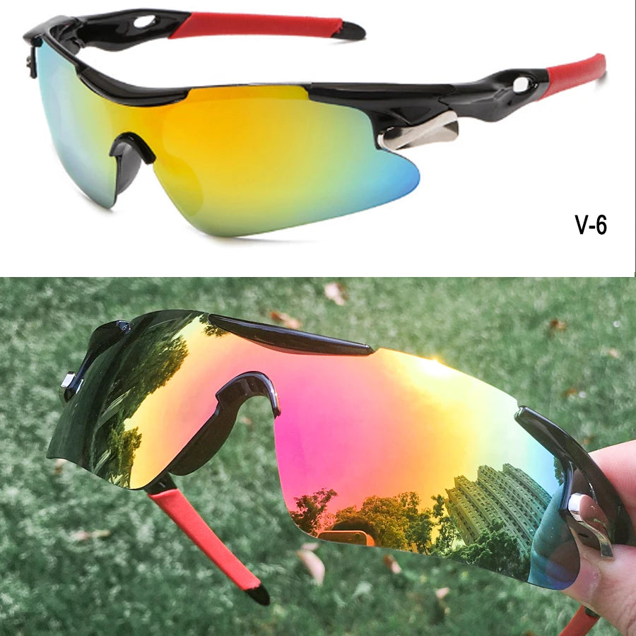 UV400 Outdoor Sport Cycling Sunglasses Windproof Mountain Bike Bicycle Glasses for Men And Women Hiking Running