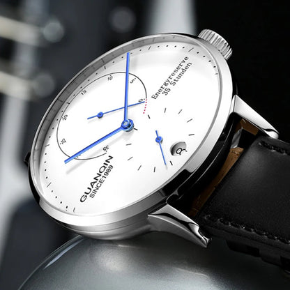 GUANQIN Mechanical Business Watch Men Luxury Brand Luminous Stainless Steel Strap Wrist Mens Automatic Watches Clock relogio BYR