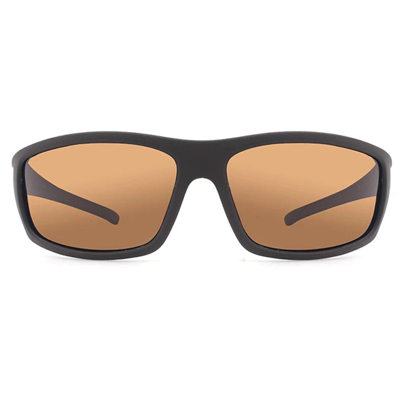 2026 Male Brand Design Polarized Sunglasses for Men Brown Sports Rectangle Sun Glasses Lenses Male Cycling Eyewear Gafas UV400