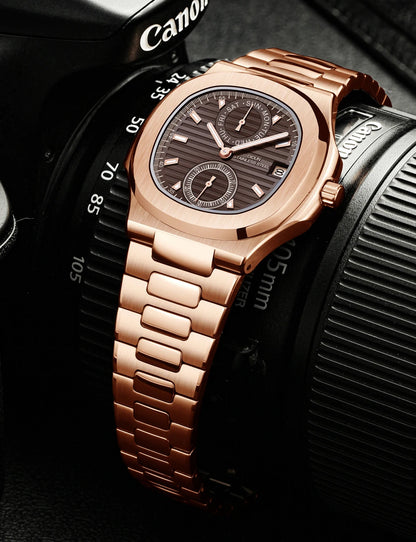 Men Watches TOP Luxury Brand Chronograph Sports Clock Men Quartz Stainless Steel Watch Male Business Wristwatch Waterproof