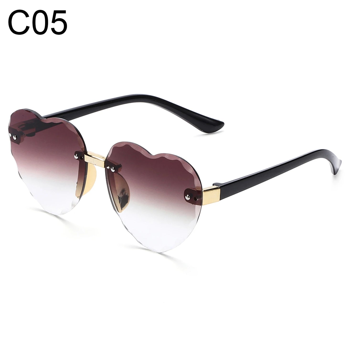 Ocean Lenses Eyewear Party/Photography Kids Sunglasses Heart-shaped Sun Glasses UV 400 Protection Children Sunglasses