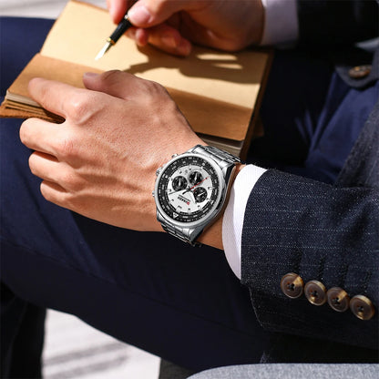 Orologio da uomo CURREN – Orologio di tendenza di un marchio prestigioso, modello di lusso, impermeabile, in acciaio, stile sportivo, cronografo al quarzo