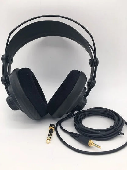 Original Samson SR850 Monitoring Headset Velour Earcup Semi-Open Monitor Headphone For Studio Recording Karaoke Game
