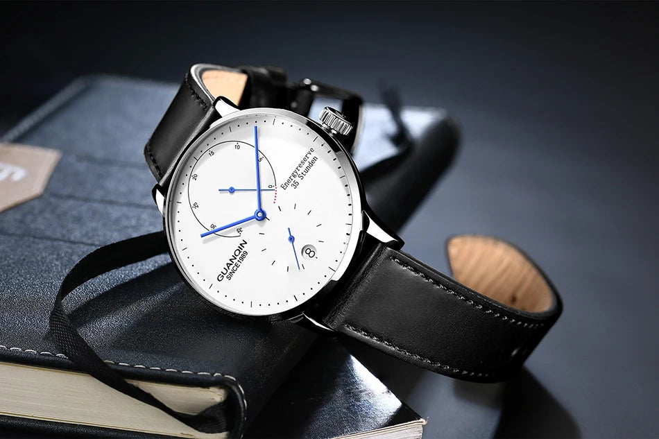 GUANQIN Mechanical Business Watch Men Luxury Brand Luminous Stainless Steel Strap Wrist Mens Automatic Watches Clock relogio BYR