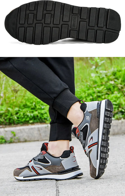 BONA New Designers Scarpe sportive in pelle action da uomo, sneakers da running, scarpe da tennis maschili, calzature da camminata trendy per il fitness