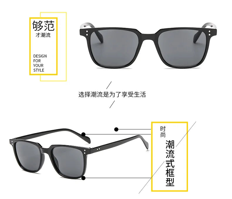 Gafas de sol para hombre: gafas de sol para conducir, gafas de sol masculinas; gafas de sol retro de lujo para mujer, gafas de sol de diseño de marca para mujer