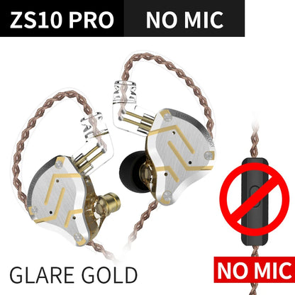 KZ ZS10 PRO écouteur intra-auriculaire 4BA + 1DD hybride HIFI métal casque Sport suppression de bruit casque KZ ZSX ZAX ASX ZST ZSN PRO ES4 AS16