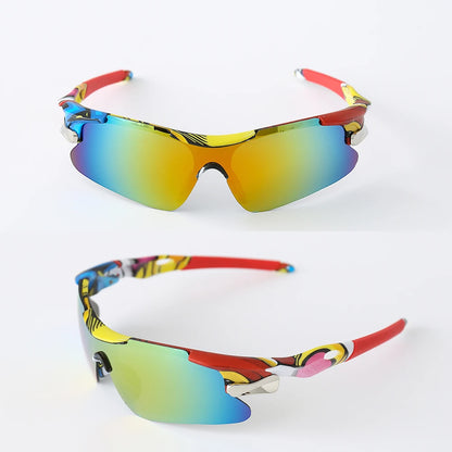 UV400 Outdoor Sport Cycling Sunglasses Windproof Mountain Bike Bicycle Glasses for Men And Women Hiking Running