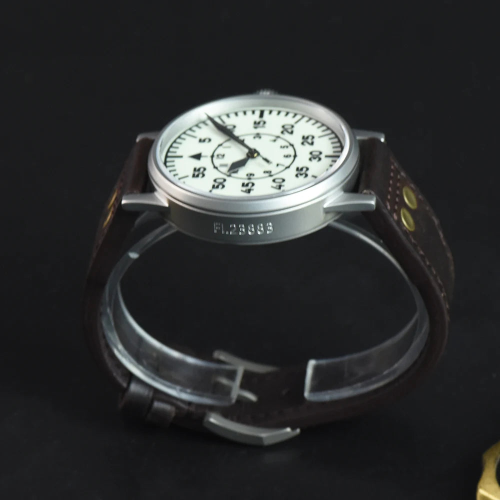 Hruodland 2025 New Pilot Men's Automatic Mechanical Watch Pt5000 Sapphire Luminous C3 Stainless Steel Waterproof 10Bar reloj hom