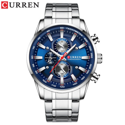 Orologio da uomo CURREN – Orologio al quarzo, impermeabile, stile professionale, cronografo, orologio da polso di lusso di un marchio prestigioso
