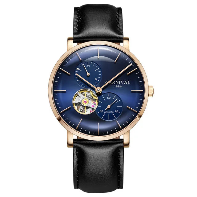Orologio meccanico da uomo Carnival – Orologio da polso automatico di lusso con vetro zaffiro